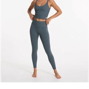 Vuori ribbed high-Waisted Teal Leggings